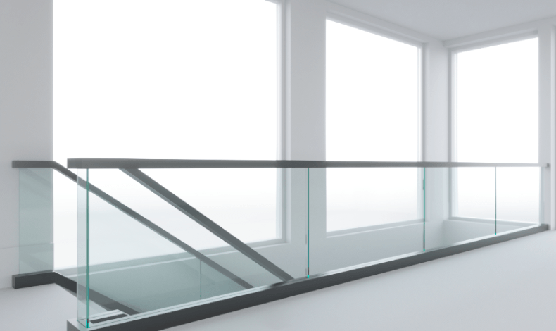 Glass Railing Systems On A Shoe Track