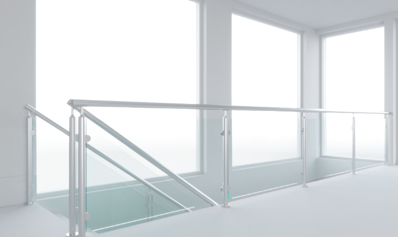 Glass Railing System On Tall Posts